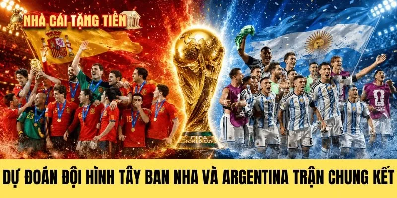 Dự đoán đội hình Tây Ban Nha và Argentina trận chung kết